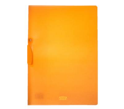 Cartellina con molla Clipper - 22 x 30 cm - trasparente arancio - conf. 20 pezzi - Fellowes - F007-TAR - 8015687016840 - DMwebShop