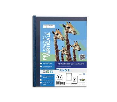 Portalistini personalizzabile Uno TI - 25 x 35 cm - 12 buste - blu - Sei Rota - 55251207 - 8004972014975 - DMwebShop