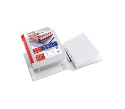 Raccoglitore personalizzabile Stelvio TI - 2 anelli quadri 65 mm - dorso 9 cm - f.to utile 22 x 30 cm - bianco - Sei Rota - 35654601 - 8004972014357 - DMwebShop