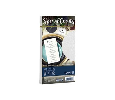 Busta Special Events metal bianco - 110 x 220 mm - 120 gr - conf. 10 buste - Favini - A570154 - 8007057747638 - DMwebShop
