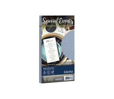 Busta Special Events metal argento - 110 x 220 mm - 120 gr - conf. 10 buste - Favini - A57U154 - 8007057747676 - DMwebShop