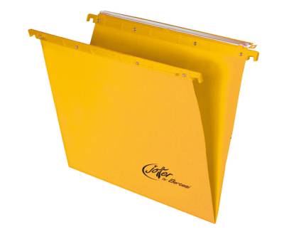 Cartella sospesa Joker - cassetto - interasse 39 cm - fondo V - 37 x 25 cm - giallo - conf. 25 pezzi - Bertesi - 400/395 Link-A5 - 8058983261750 - DMwebShop