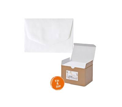 Scatola 100 buste bianche - Bristol - 75 x 112 mm - Rex Sadoch - 8204 - 8004999820405 - DMwebShop