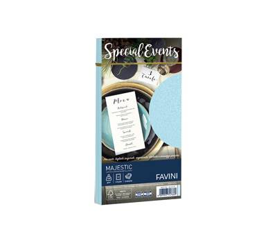 Busta Special Events metal azzurro 110 x 220 mm 120 gr confezione 10 buste - 8471