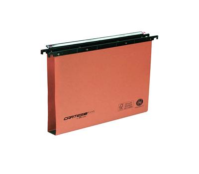 Cartella sospesa Cartesio Plus cassetto interasse 39 cm fondo U 37 x 25 cm arancio - 8635