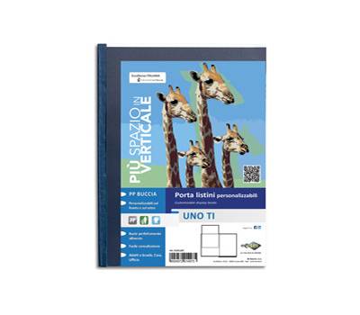 Portalistini personalizzabile Uno TI 35 x 50 cm 12 buste blu - 8121