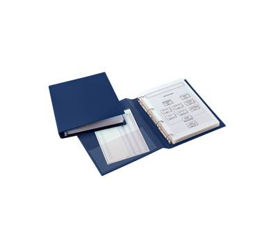 Raccoglitore Sanremo 2000 4 anelli a D 25 mm dorso 4 cm 35 x 50 cm libro blu Sei Rota 34355007 - 8381