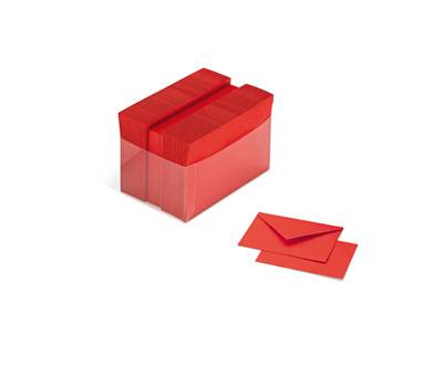 Scatola 100 cartoncini 200 gr 100 buste 90 gr rosso formato 4 Favini A57C141 - 8469