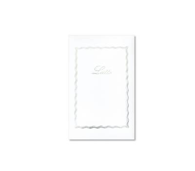 Taschetta 10 biglietti 10 buste Lutto bianco 90 x 140 mm 240 gr - 8435