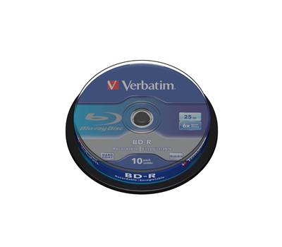 Scatola 10 DVD Blu Ray BD-R SL - Jewel Case - Bianco-Blu - 25 Gb - Verbatim - 43742 - 23942437420 - DMwebShop