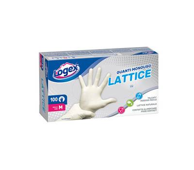Guanti monouso in lattice - tg. M - scatola 100 pezzi - Logex Professional - B5LX-0702V02 new - 8003350507009 - DMwebShop