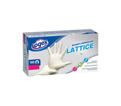 Guanti monouso in lattice - tg. L - scatola 100 pezzi - Logex Professional - B5LX-0702V03 new - 8003350512362 - DMwebShop