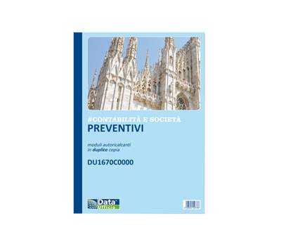 Blocco preventivi e ordinativi per banchetti - 50-50 copie autoautoricalcanti - formato 29,7 x 21,5 cm - Data Ufficio - DU1670C0000 - 8008842585534 - DMwebShop