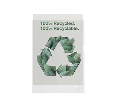 Cartellina a L De Luxe 22 x 30 cm PP riciclato buccia pesante - 6145