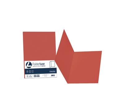 Cartelline semplici Luce - 200 gr - 25 x 34 cm - rosso scarlatto - conf. 50 pezzi - Favini - A50C664 - 8007057262025 - DMwebShop