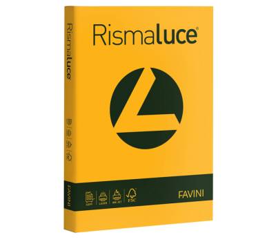 Carta Rismaluce - A4 - 140 gr - giallo oro 52 - conf. 200 fogli - Favini - A65H204 - 8007057614749 - DMwebShop