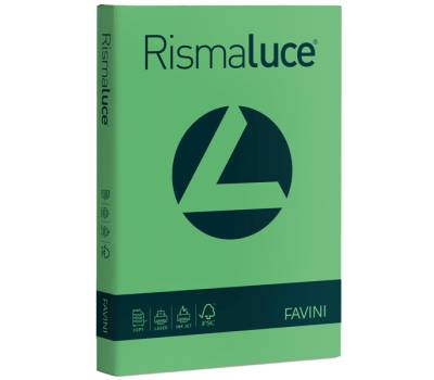 Carta Rismaluce - A4 - 140 gr - verde 60 - conf. 200 fogli - Favini - A65D204 - 8007057614343 - DMwebShop