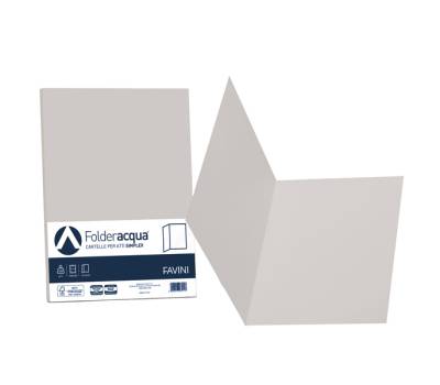 Cartelline semplici Acqua - 200 gr - 25 x 34 cm - ghiaccio - conf. 50 pezzi - Favini - A50U664 - 8007057262124 - DMwebShop