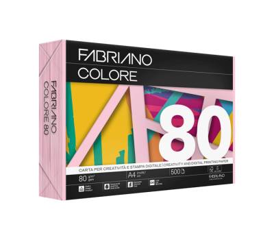 FabrianoColore - A4 - 80 gr - colori tenui rosa - conf. 500 fogli - Fabriano - 75321297 - 8001348234043 - DMwebShop