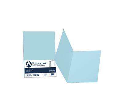 Cartelline semplici Acqua - 200 gr - 25 x 34 cm - celeste - conf. 50 pezzi - Favini - A50T664 - 8007057262117 - DMwebShop