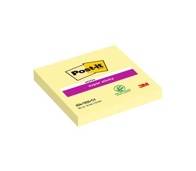Blocco foglietti Super Sticky - giallo Canary - 76 x 76 mm - 90 fogli - conf. 12 pezzi - Post-it - 7100290155 - 4064035065690 - DMwebShop