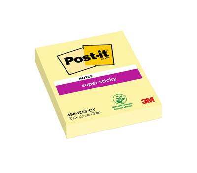 Blocco foglietti Super Sticky - giallo Canary - 47,6 x 76 mm - 90 fogli - conf. 12 pezzi - Post-it - 7100290169 - 4064035065768 - DMwebShop
