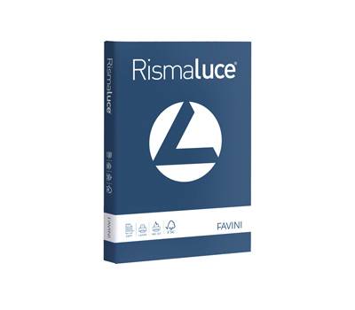 Carta Rismaluce A4,200 gr blu prussia 62 conf 125 fogli Favini A67K104 - 8536
