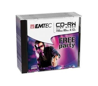 CD-RW - 80min - 700mb - Emtec - ECOCRW80512JC - 3126170114624 - DMwebShop