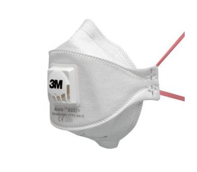 Mascherina Aura 9332+ FFP3 - con valvola - monouso - conf. 10 pezzi (imbustati singolarmente) - 3M - 7100101249 - 4046719487127 - DMwebShop
