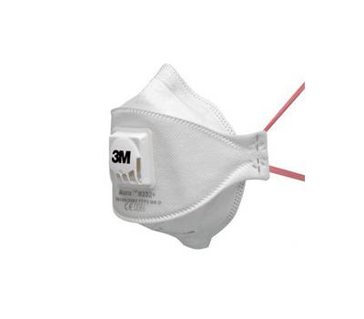 Mascherina Aura 9332 FFP3 con valvola monouso imbustati singolarmente - 711