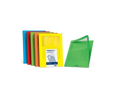 Cartelline a L con finestra - cartoncino 140 gr - 22 x 31 cm - azzurro - conf. 10 pezzi - Favini - A51G124 - 8007057261561 - DMwebShop