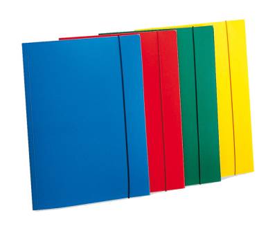 Cartellina con elastico - PPL - 3 lembi - 25,5 x 35,5 cm - rosso - conf. 10 pezzi - Fellowes - U110-RO - 8015687007343 - DMwebShop
