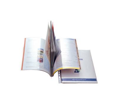 Cartelline con tasche Ercole Cat foratura universale PVC - 21 x 29,7 cm - trasparente - conf. 10 pezzi - Sei Rota - 502233 - 8004972019321 - DMwebShop