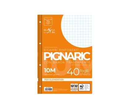 Ricambi forati rinforzati - A4 - quadretto 10 mm - 40 fogli - 80 gr - Pigna - 021945910 - 8005235059429 - DMwebShop