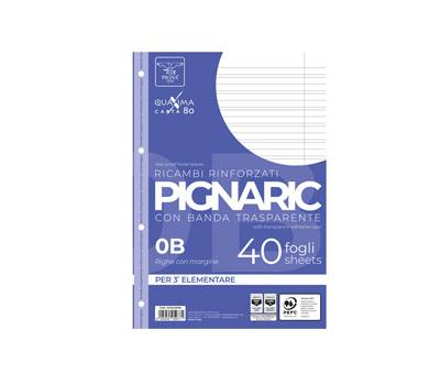 Ricambi forati rinforzati - A4 - rigo di 3a - 40 fogli - 80 gr - Pigna - 02194590B - 8005235059771 - DMwebShop