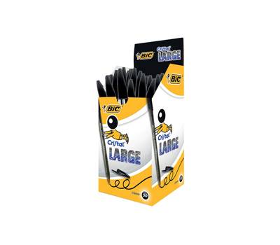 Penna sfera Cristal Large - punta 1,6 mm - nero - conf. 50 pezzi - Bic - 880648 - 3086123175495 - DMwebShop