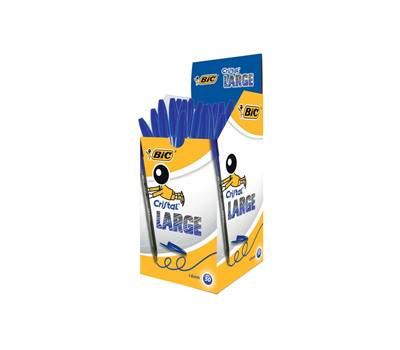 Penna sfera Cristal Large - punta 1,6 mm - blu - conf. 50 pezzi - Bic - 880656 - 3086123175570 - DMwebShop
