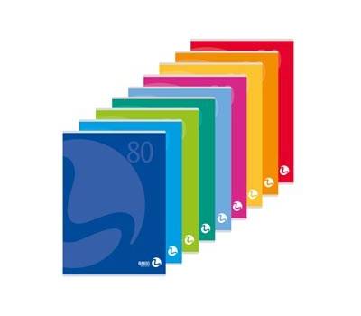 Maxiquaderno Color 80 - A4 - quadretto 4 mm - 40+2 fogli - 80 gr - copertina 250 gr - conf. 12 pezzi - BM - 0110589 - 8008234105890 - DMwebShop