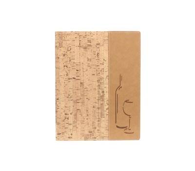 Carta dei vini Design - sughero - A4 - 24 x 34 cm - 1 inserto doppio incluso - Securit - MC-DRWC-CORK - 8717624246883 - DMwebShop