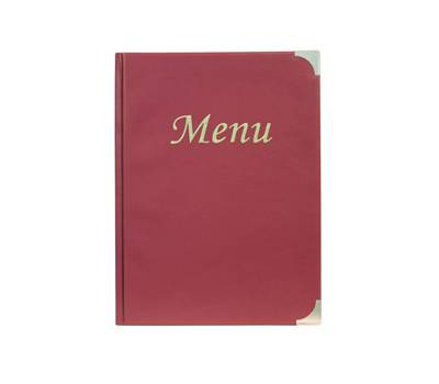 Portamenu' Basic - A4 - 31,5 x 24 cm - PVC - bordeaux - 4+2 buste fisse incluse - Securit - MC-BRA4-WR - 8717624249082 - DMwebShop
