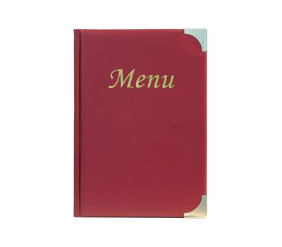 PortaMenu' Basic - A5 - 23,7 x 17 cm - PVC - bordeaux - 4+2 buste fisse incluse - Securit - MC-BRA5-WR - 8718226497420 - DMwebShop