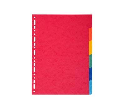 Separatore Forever - 6 tacche - cartoncino riciclato - 220 gr - A4 - multicolore - Exacompta - 2006E - 3130630020066 - DMwebShop