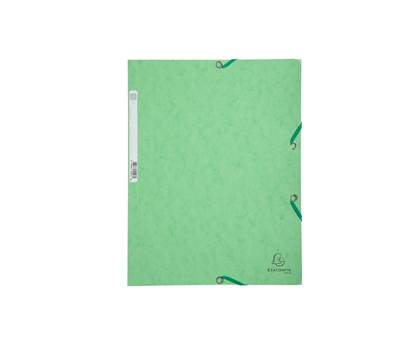 Cartellina con elastico - cartoncino lustre' - 3 lembi - 400 gr - 24 x 32 cm - verde tiglio - conf. 25 pezzi - Exacompta - 55513E - 3130630555131 - DMwebShop