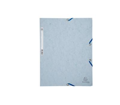 Cartellina con elastico - cartoncino lustre' - 3 lembi - 400 gr - 24 x 32 cm - grigio chiaro - conf. 25 pezzi - Exacompta - 55531E - 3130630555315 - DMwebShop