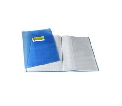 Coprimaxi PT1 F con alette A4 PP liscio trasparente blu - 9835