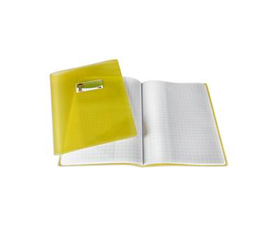 Coprimaxi PT1 F con alette A4 PP liscio trasparente giallo - 9836