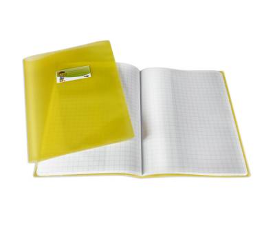 Coprimaxi PT1 F con alette A4 PP liscio trasparente giallo - 9836