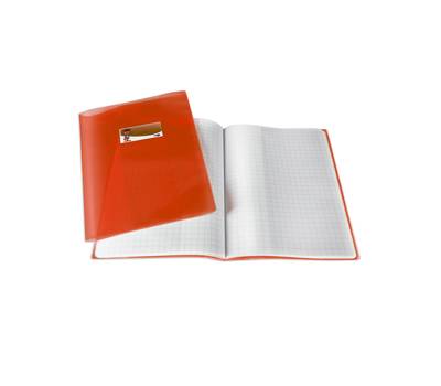 Coprimaxi PT1 F con alette A4 PP liscio trasparente rosso - 9832