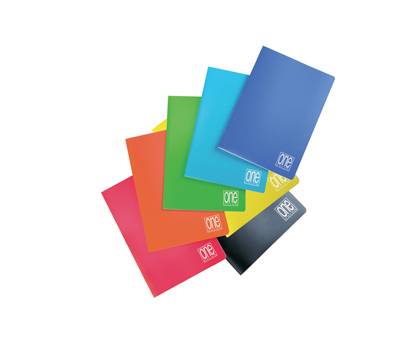 Maxiquaderno One Color A4 punto metallico 1 rigo 20 fogli 80 gr copertina PPL - 9389