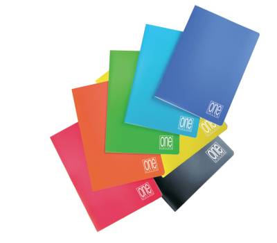 Maxiquaderno One Color A4 punto metallico 1 rigo con margine 20 fogli 80 gr copertina PPL Blasetti 5574 - 9423